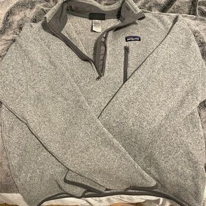 Men’s Patagonia Quarter Zip in Birch White